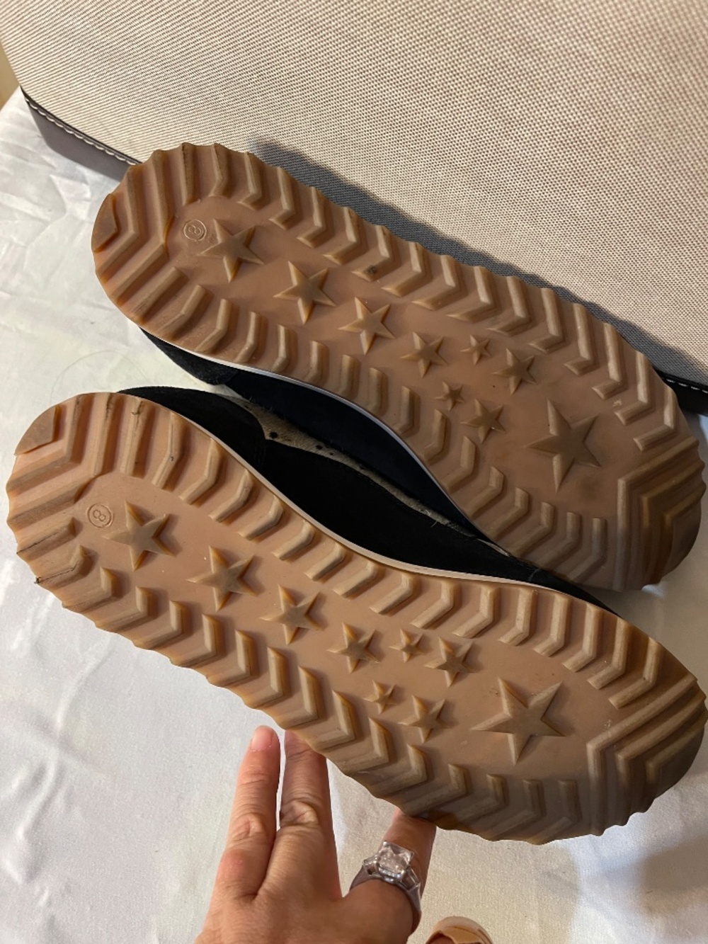Myra Bag Black and White Spot Pony Hair Sneakers - Picture 7 of 8